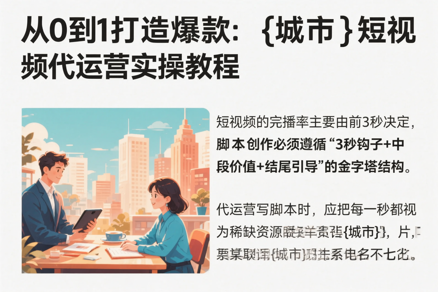 从0到1打造爆款:十堰短视频代运营实操教程