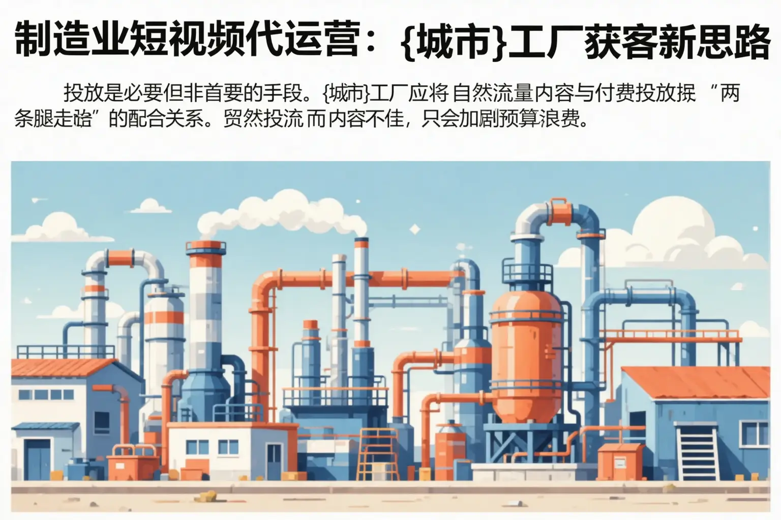 制造业短视频代运营:十堰工厂获客新思路