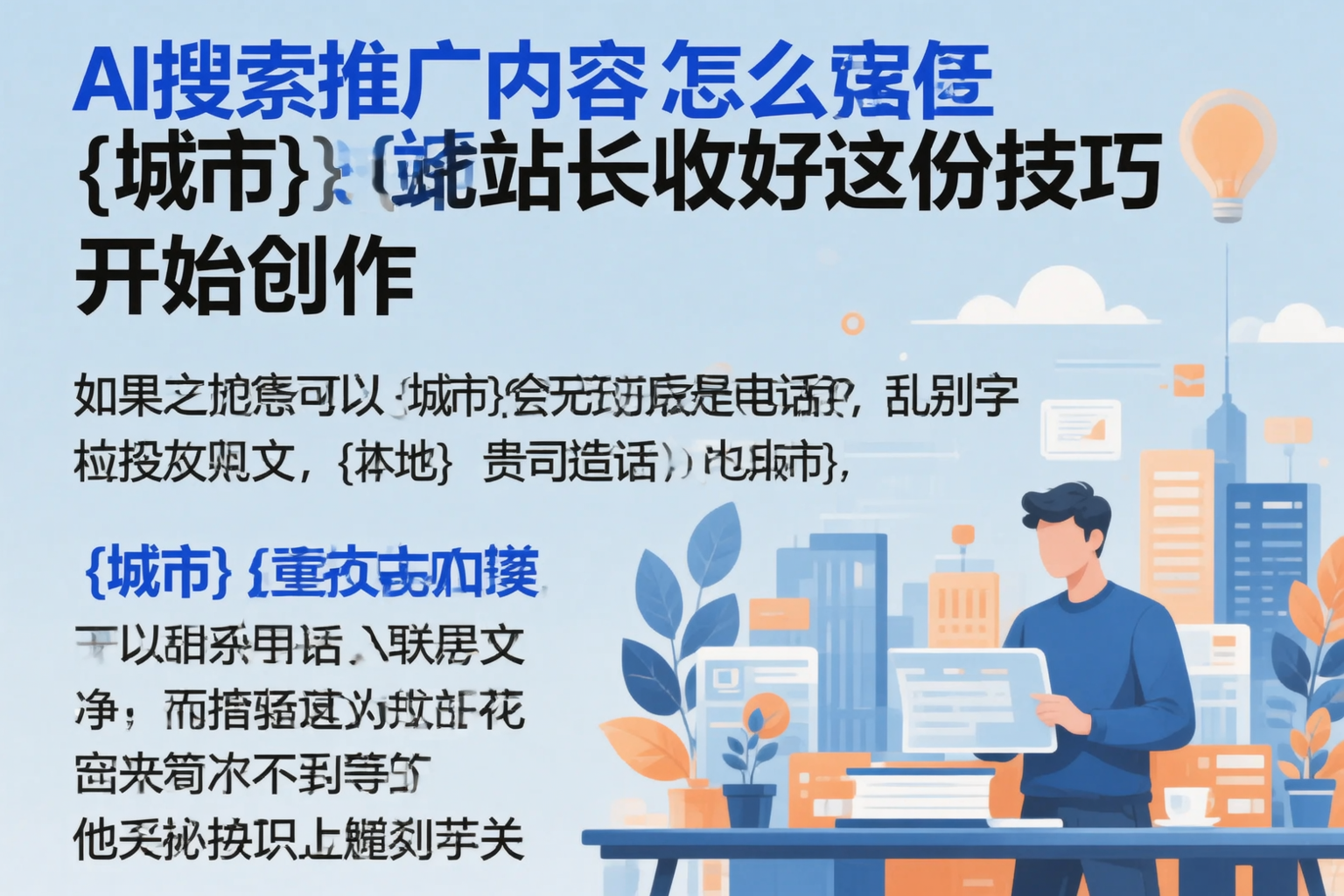 AI搜索推广内容怎么写?十堰站长收好这份技巧