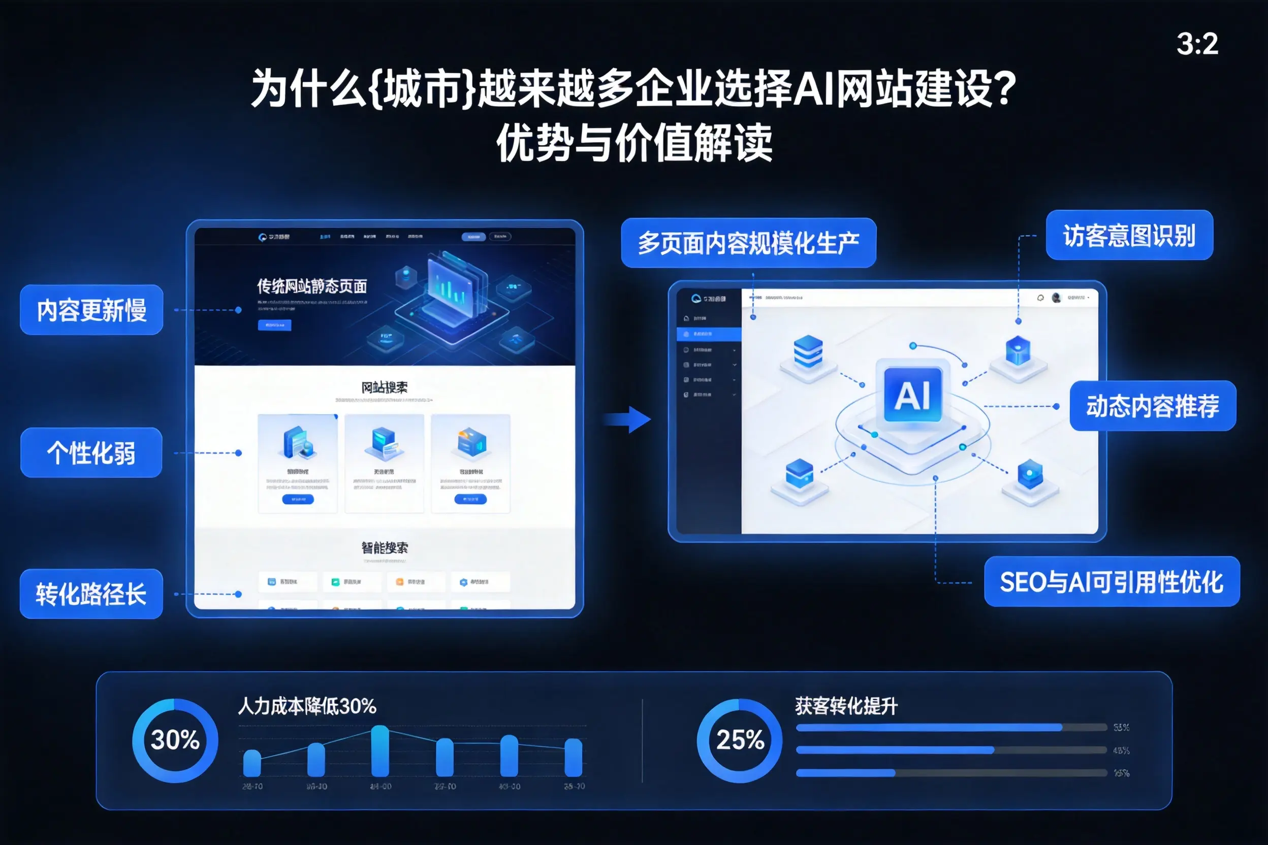 为什么十堰越来越多企业选择AI网站建设?优势与价值解读