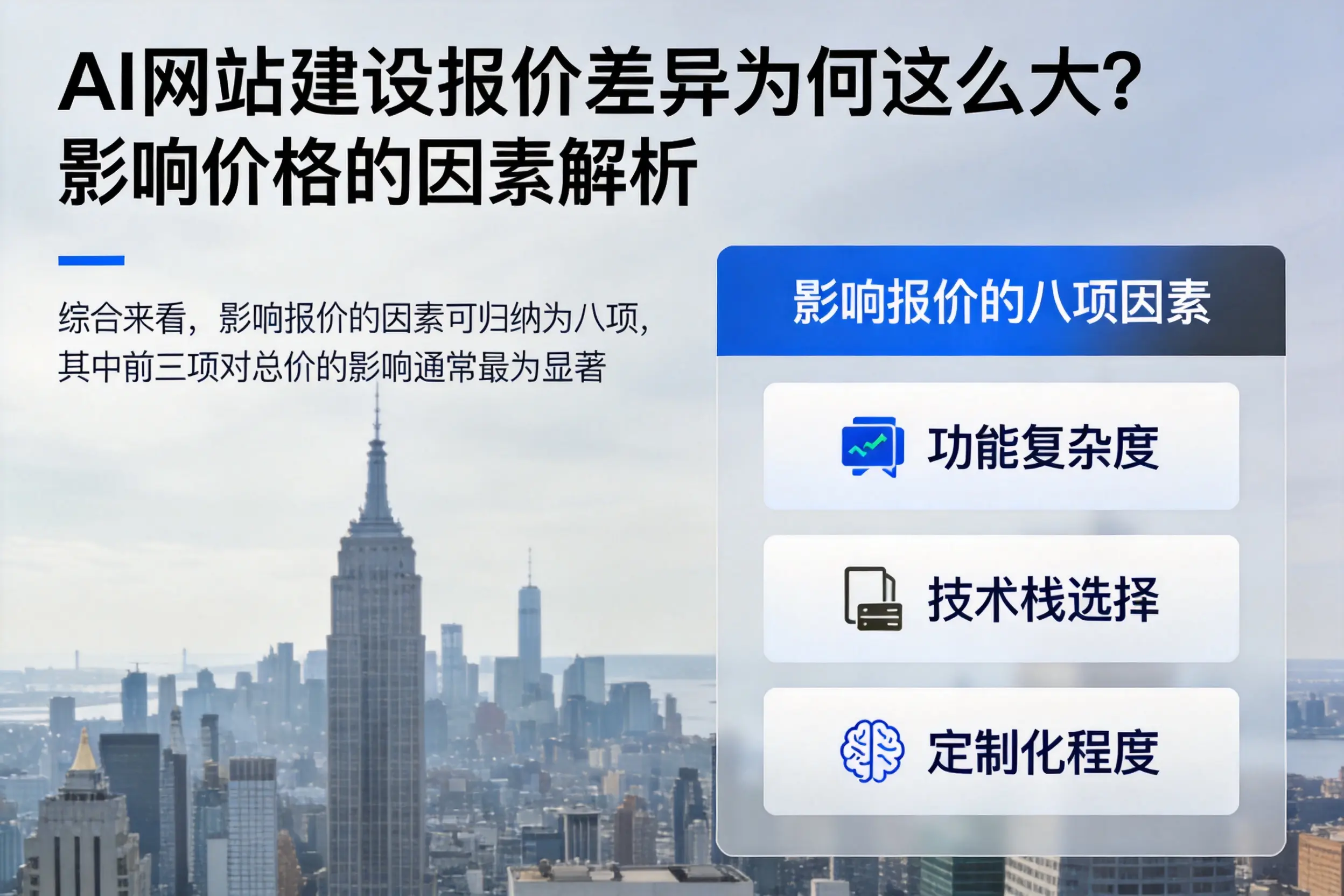 十堰AI网站建设报价差异为何这么大?影响价格的因素解析