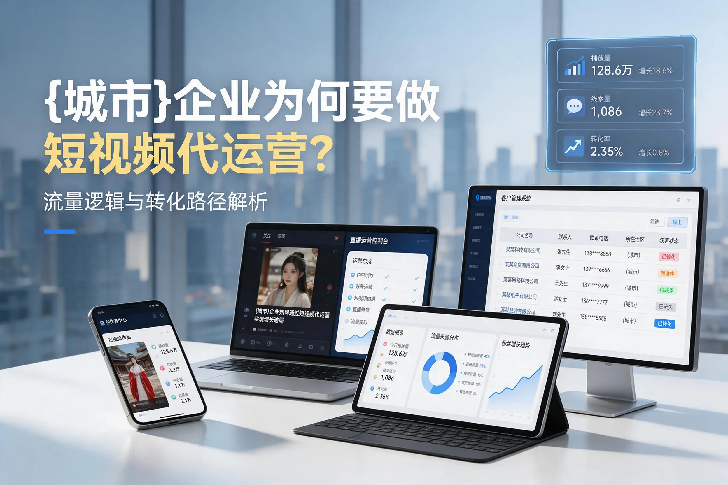 十堰企业为何要做短视频代运营?流量逻辑与转化路径解析