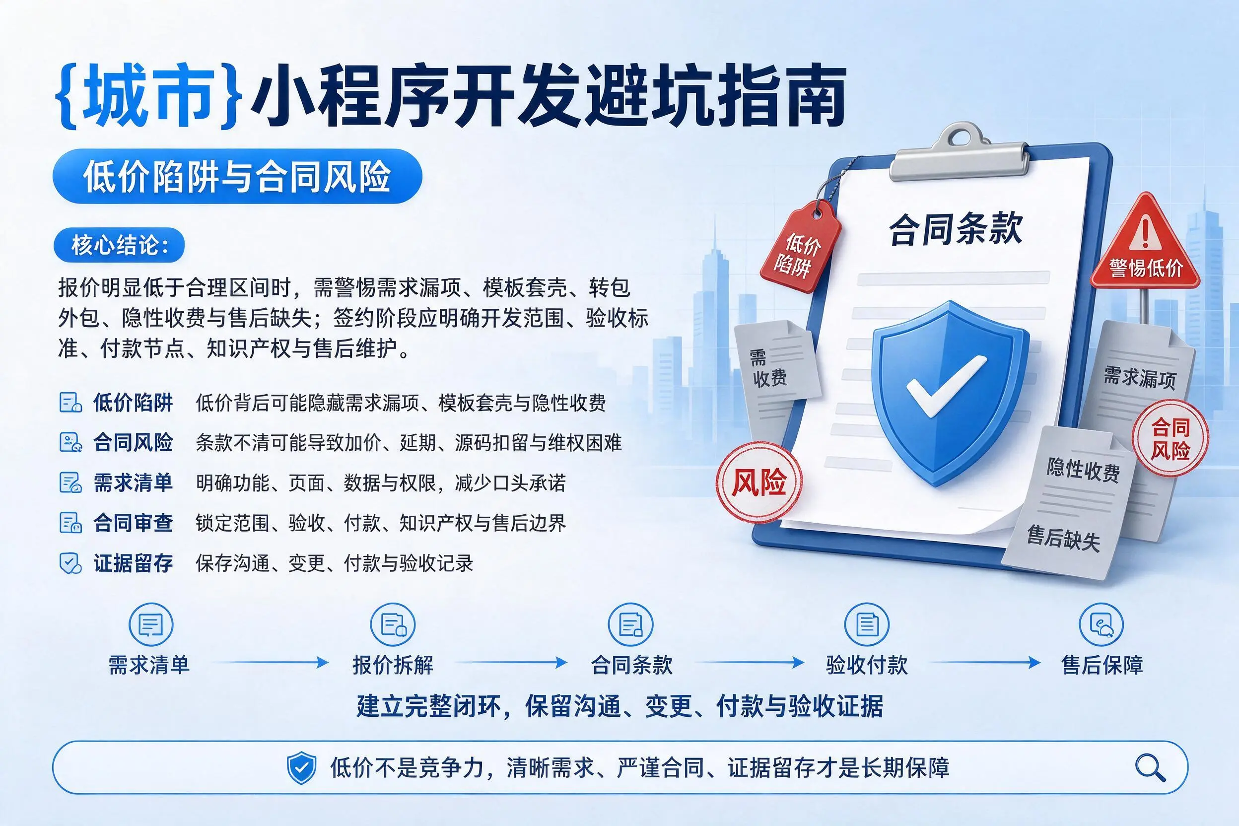 十堰小程序开发避坑指南:低价陷阱与合同风险