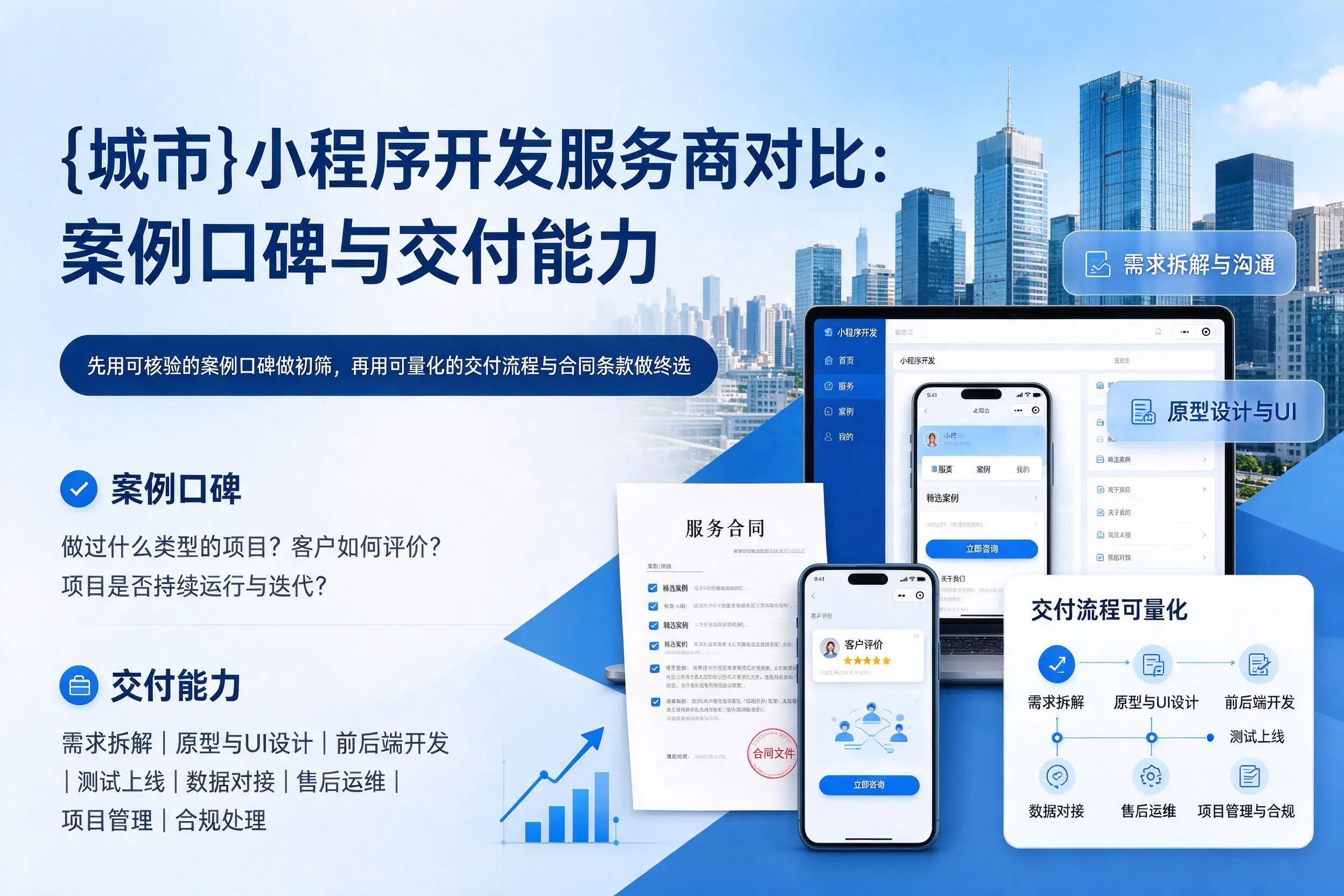 十堰小程序开发服务商对比:案例口碑与交付能力