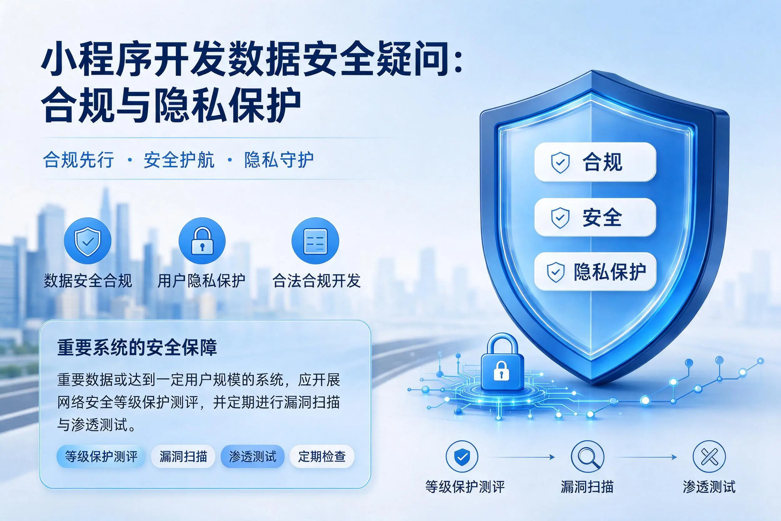 十堰小程序开发数据安全疑问:合规与隐私保护