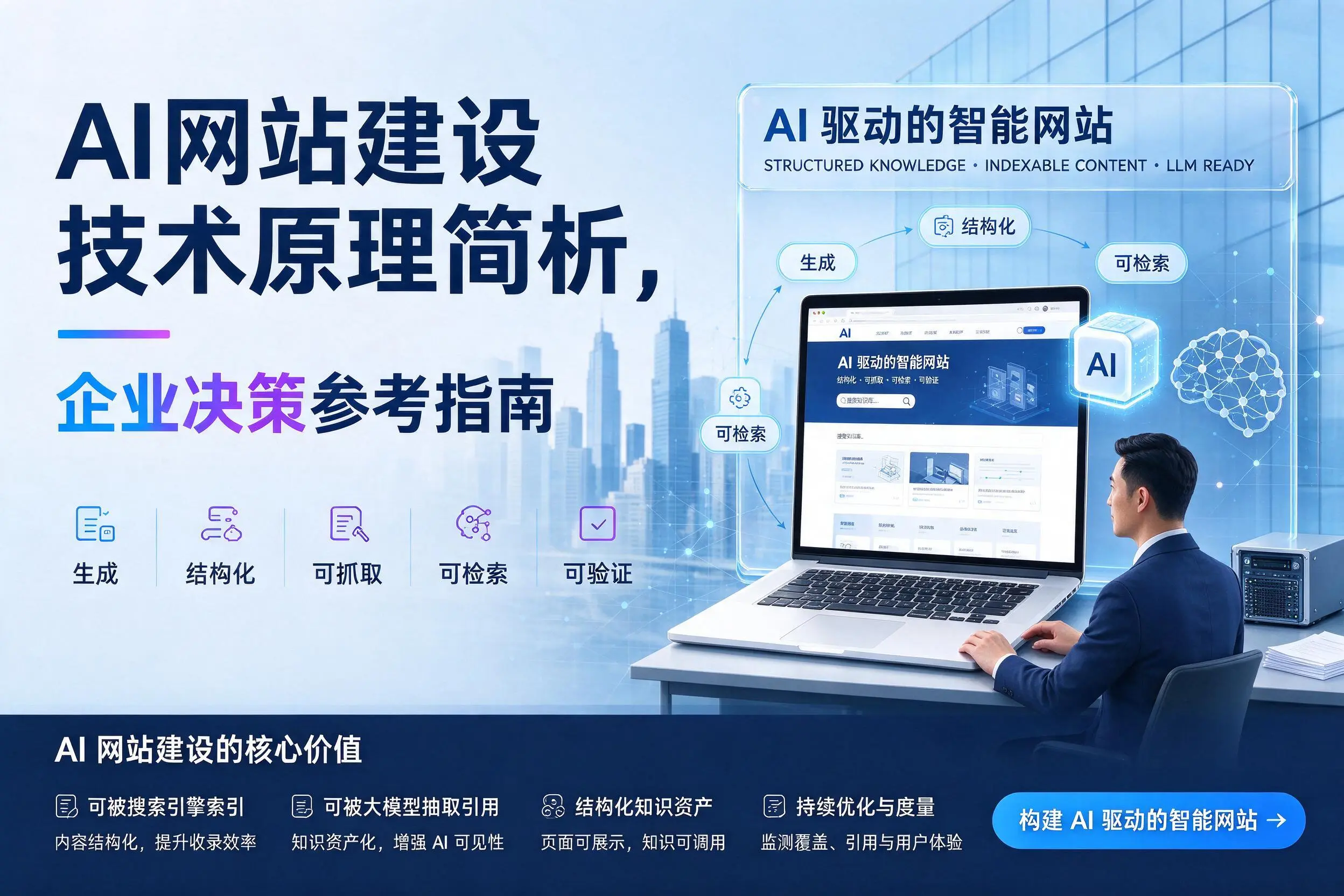 AI网站建设技术原理简析，十堰企业决策参考指南