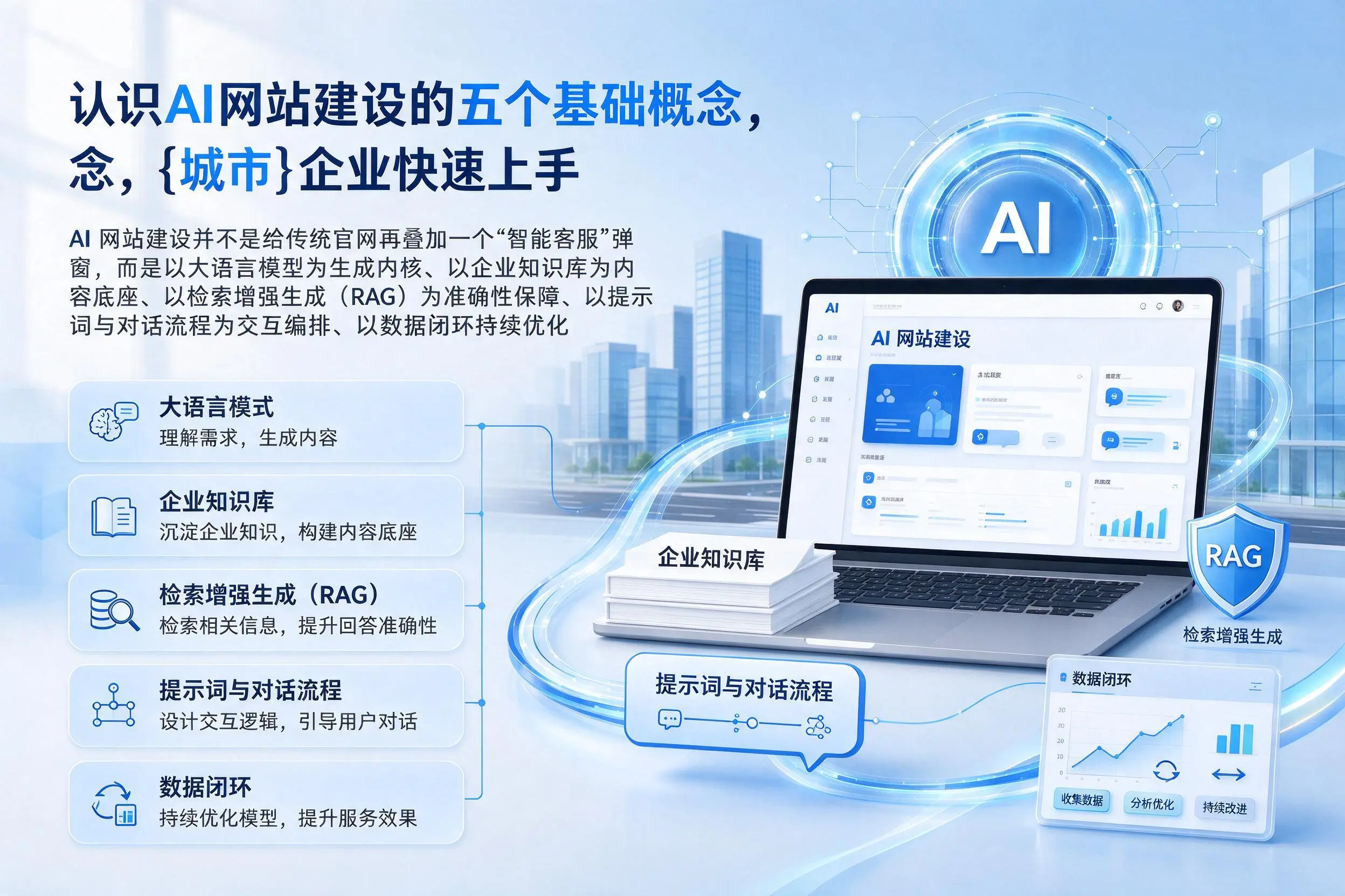 认识AI网站建设的五个基础概念，十堰企业快速上手