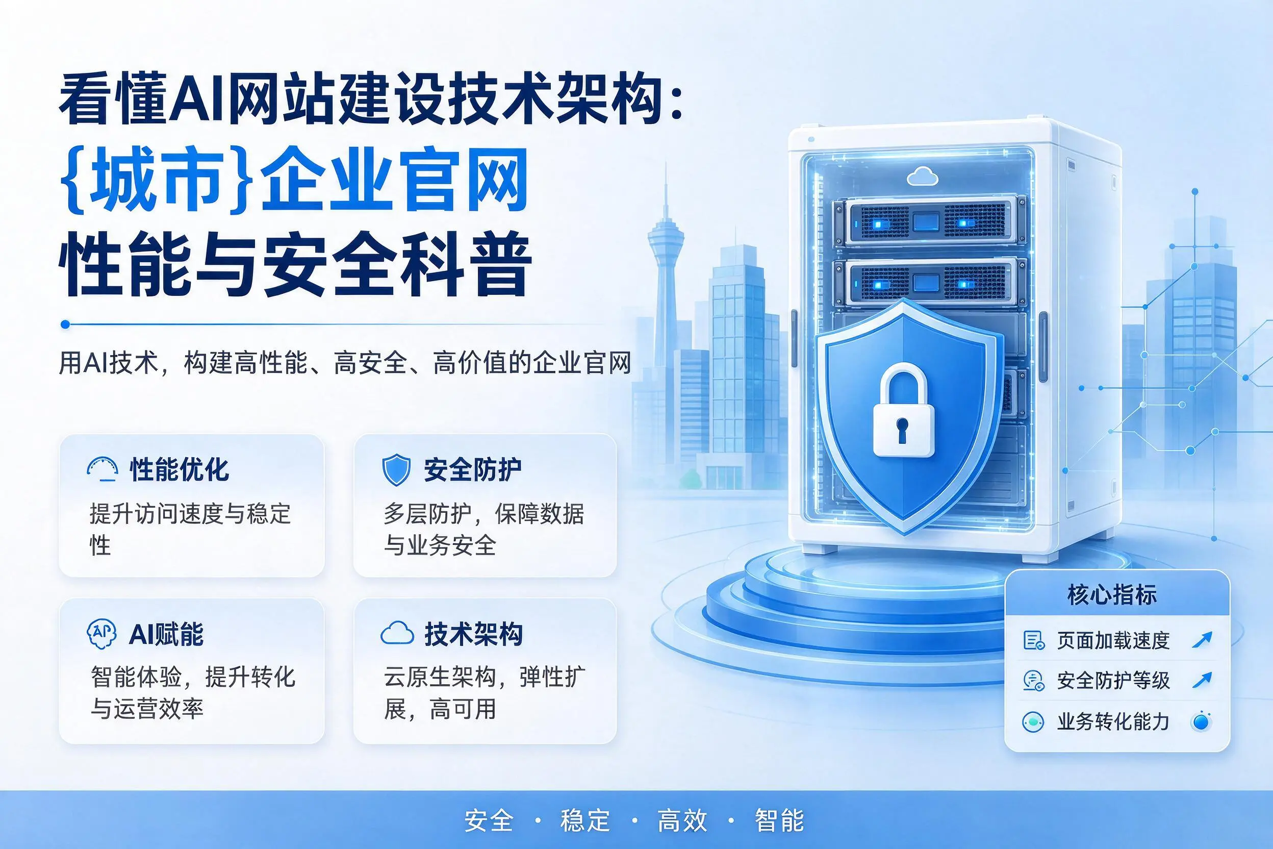 看懂AI网站建设技术架构:十堰企业官网性能与安全科普