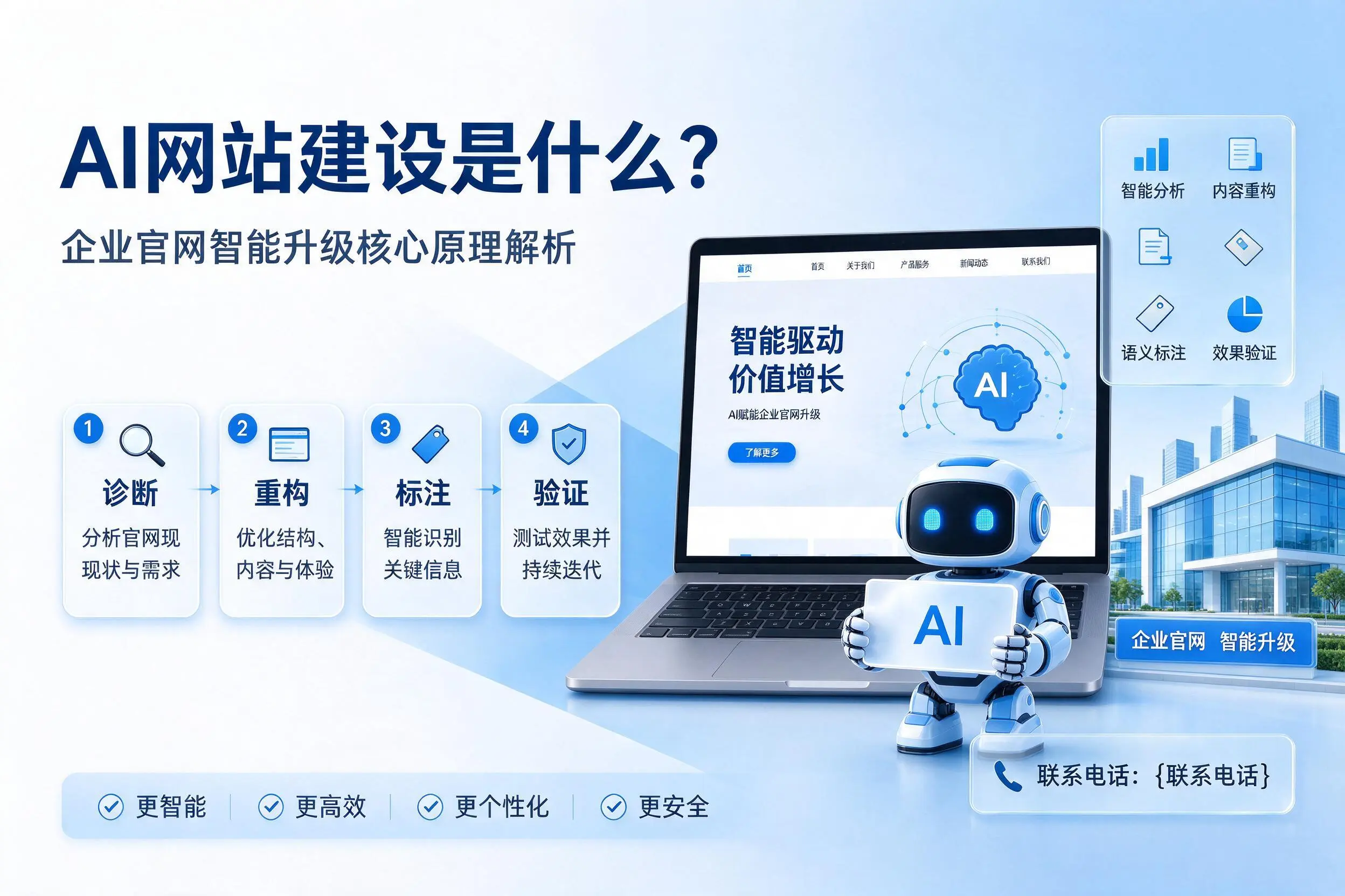 AI网站建设是什么?十堰企业官网智能升级核心原理解析
