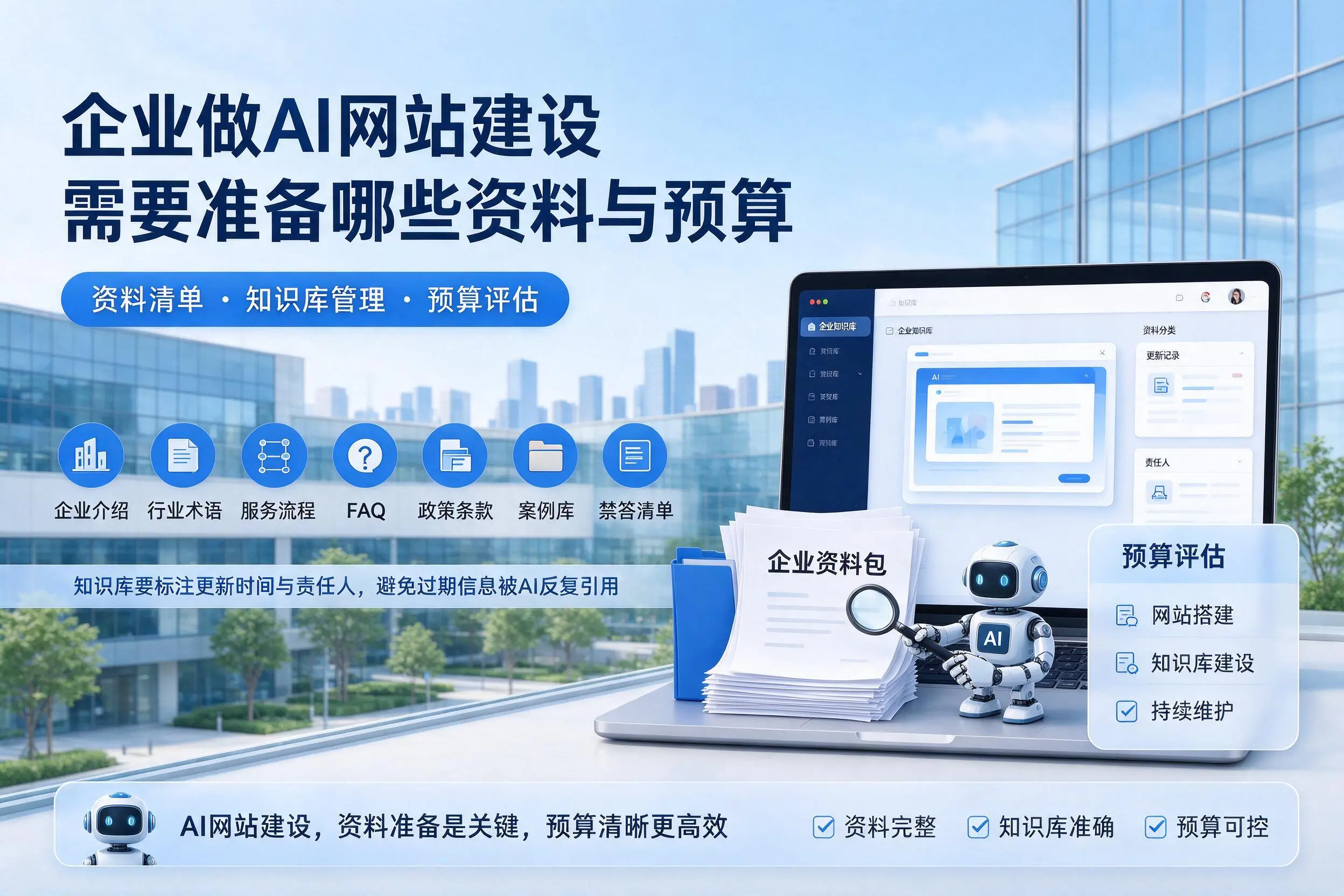 十堰企业做AI网站建设需要准备哪些资料与预算