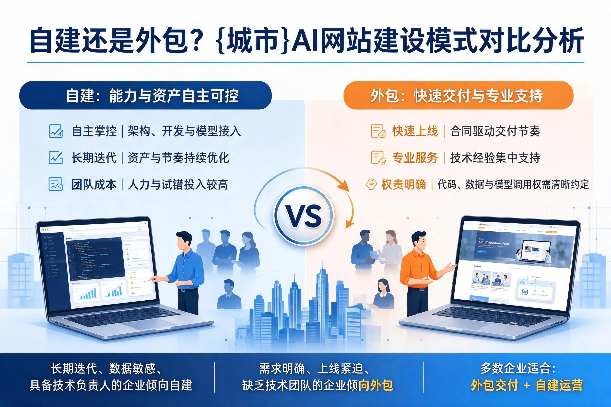 自建还是外包？十堰AI网站建设模式对比分析