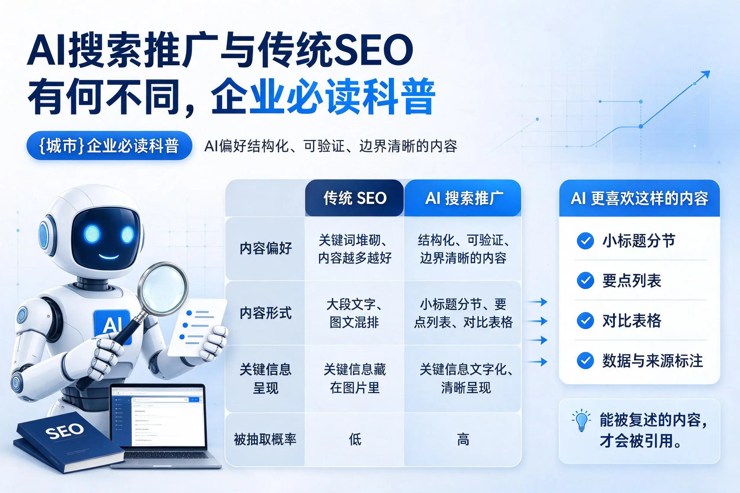AI搜索推广与传统SEO有何不同，十堰企业必读科普